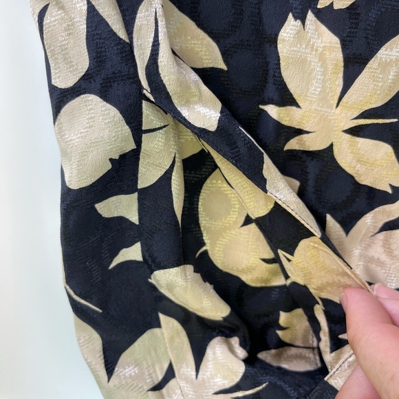 VTG Giorgio Armani Floral Silk Top & Skirt Set 44 - Picture 10 of 12